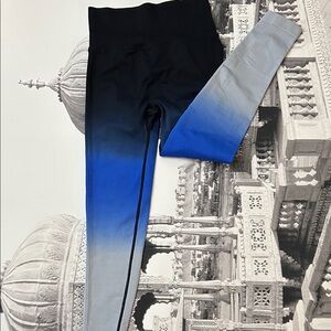 Women's Gradient Leggings - Black, Blue, Gray